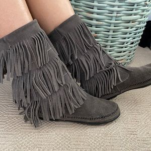 Minnetonka Fringe Boots